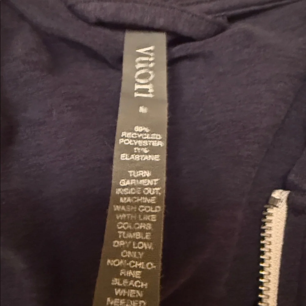 Vuori Halo Performance Hoodie 2.0 Women's  Blk Heather Full Zip DreamKnit Medium - Picture 4 of 7
